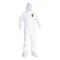 Kleenguard Disposable Coveralls, SMS Fabric, Elastic Ankle, Serged Seam, White, 20 PK KCC49127 - alternate 2